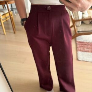 Burgundy Trousers